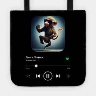 Dance Monkey, Tones and I, Music Playing On Loop, Alternative Album Cover Tote