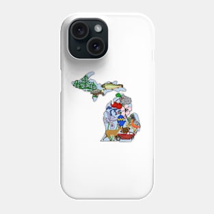 Michigan State Symbols Phone Case