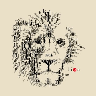 Font illustration "lion" T-Shirt