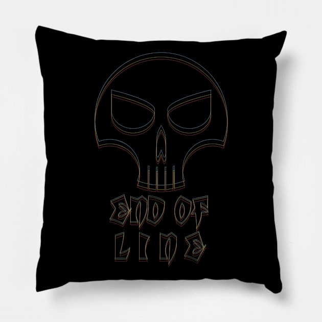 END OF LINE Pillow by Baggss