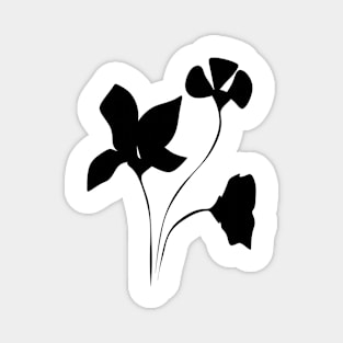 Simple Minimaist Flower Design Magnet