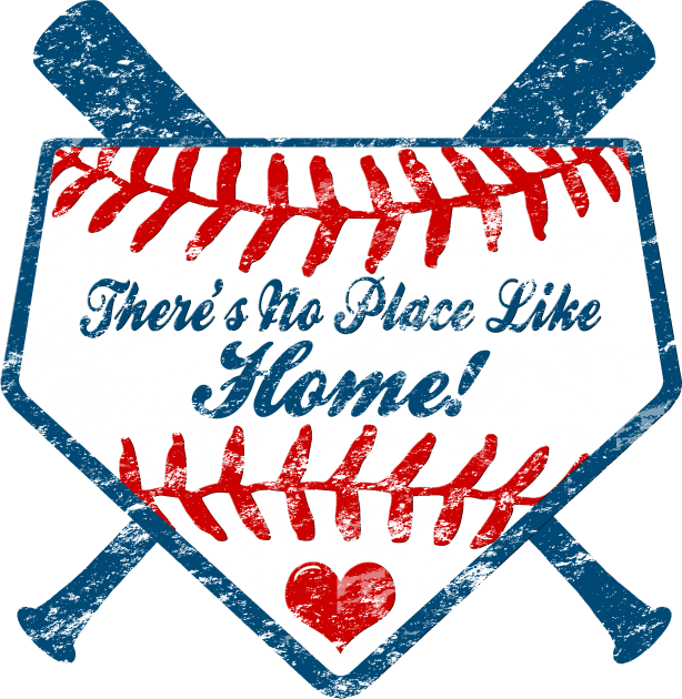 There's No Place Like Home Plate Baseball Country Kids T-Shirt by TeeCreations