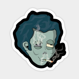 Smoking Zombie Magnet