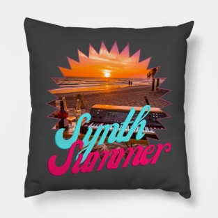 Synth summer Pillow