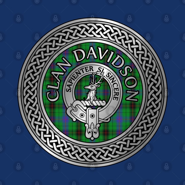 Clan Davidson Crest & Tartan Knot by Taylor'd Designs