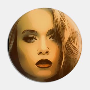 Retro Woman Pin