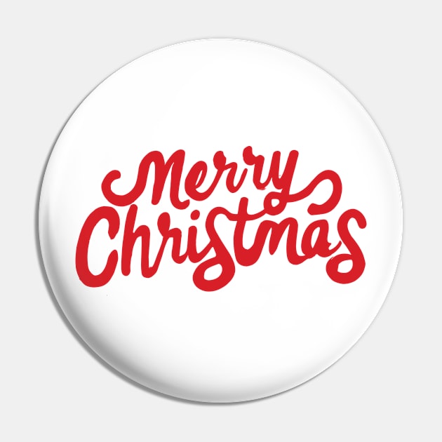 Merry Christmas In Classic Red Font Pin by Sorry Frog