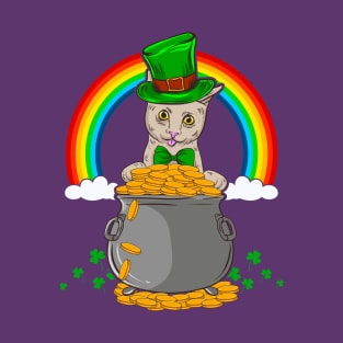 St. Patrick's Day Cat Leprechaun | St. Paddy's Day T-Shirt