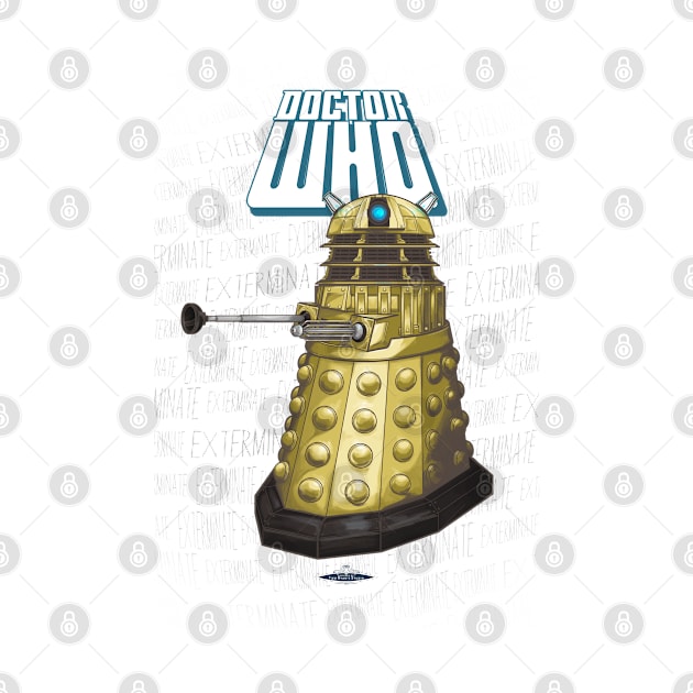 DALEK Dr. Who's Minimalist Fine Art by TomRyansStudio