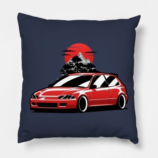 Red Civic Gen5 JDM Pillow