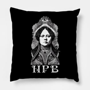 Madame Helena P Blavatsky Esoteric Art Nouveau Design Pillow