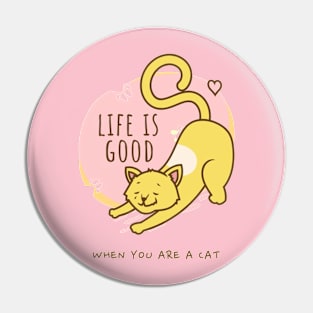 Life is good Pin