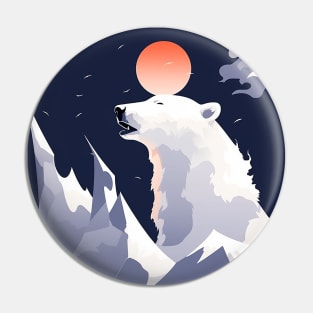 polar bear Pin