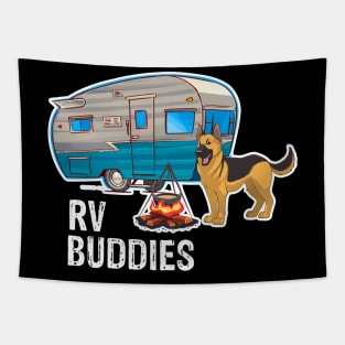 German Shepherd Dog Rv Buddies Pet Lovers Funny Camping Camper Tapestry