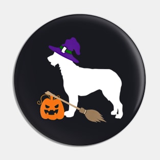 Irish Wolfhound Witch Hat Halloween Dog Costume Pin