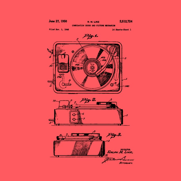 Record Player Patent by Joodls