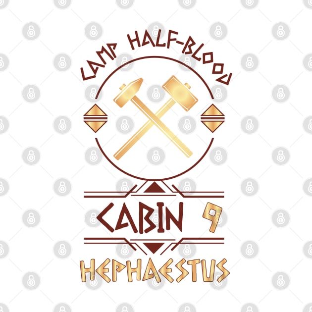 Cabin #9 in Camp Half Blood, Child of Hephaestus – Percy Jackson inspired design by NxtArt