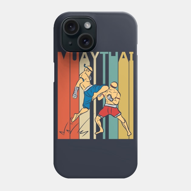 Vintage Muay Thai Martial Arts Phone Case by GWENT