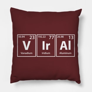 Viral (V-Ir-Al) Periodic Elements Spelling Pillow