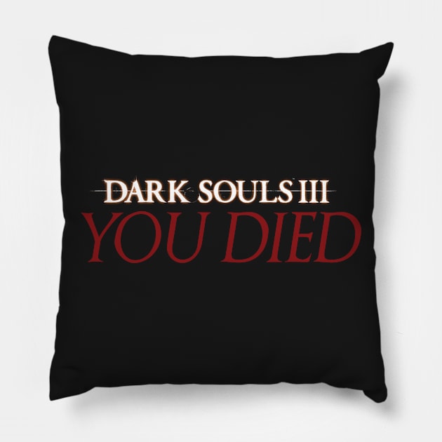 You Died Pillow by Christastic