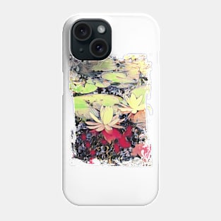 Water Lily Abstract Design Phone Case