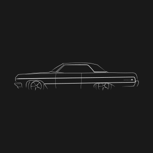 1964 Chevy Impala - profile stencil, white T-Shirt