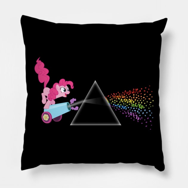 Pinkie pie Dark Side of the Moon Pillow by Rutger_J