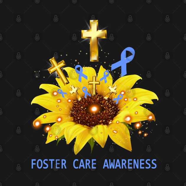 Foster Care Awareness Sunflower Faith Hope Love by ThePassion99