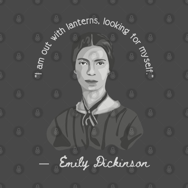 Emily Dickinson Portrait and Quote by Slightly Unhinged