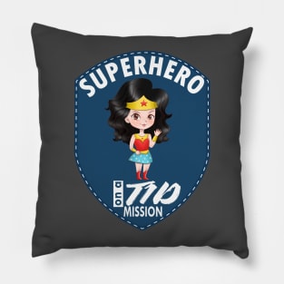 T1D superhero - Diabetes type 1 Ladies Pillow