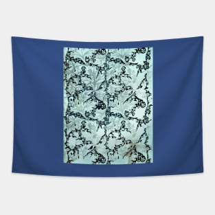 Intricate Blue Floral Tapestry