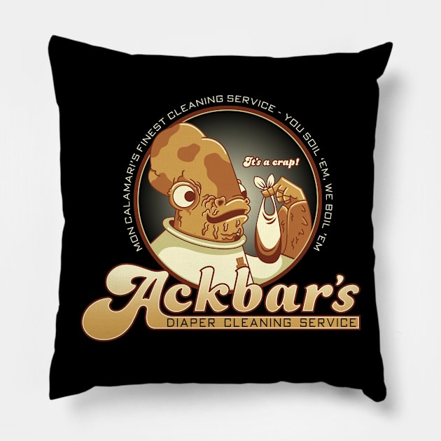 Ackbar's Diaper Cleaning Pillow by mattsinor