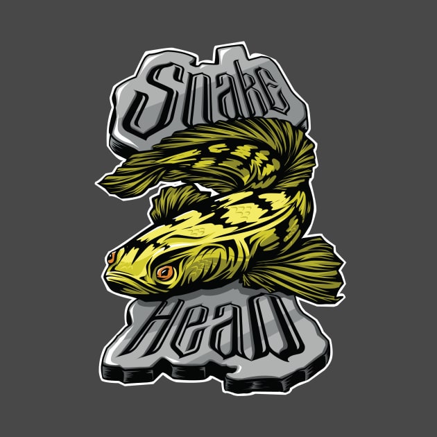 Snake Head Predator Fish Lover by Om Fery