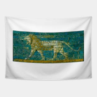 Ancient Babylonian Lion Gate Tapestry