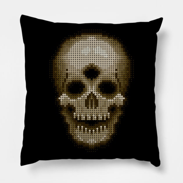 Bone Skull - Souless Pillow by SideShowDesign