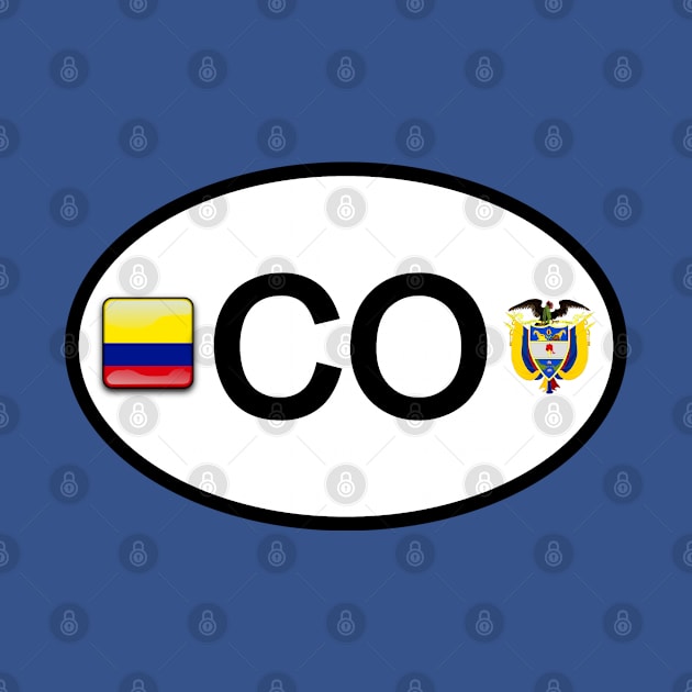 Colombia car country code by Travellers