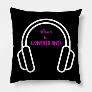 Allison in Wonderland Podcast Pillow