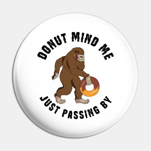 Bigfoot Sasquatch Jeti Donut Pin by Tom´s TeeStore