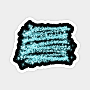 Blue sparkle glitter art texture design Magnet