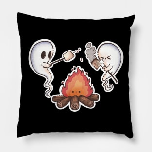 Campfire Ghosts and Marshmallows Pillow