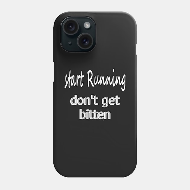 Run (in white) Phone Case by artsandherbs