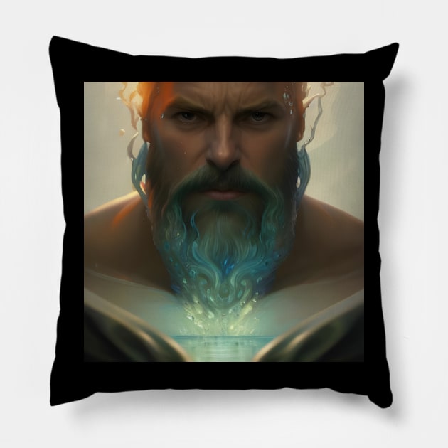 God of water Pillow by Mew-Beans