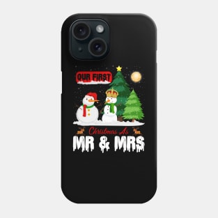 our first Christmas as mr & ms Phone Case