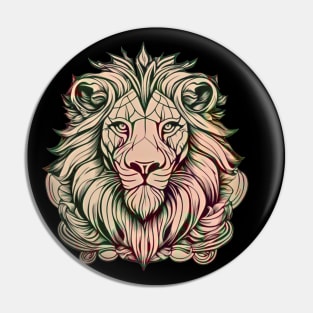Lion Head Pin