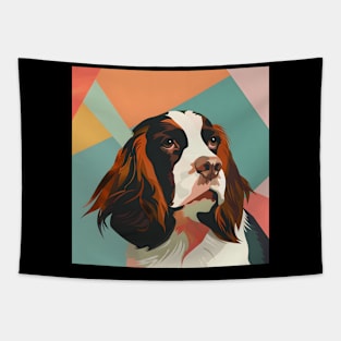 English Cocker Spaniel in 70's Tapestry