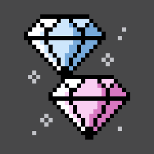 Pixelart Diamonds T-Shirt