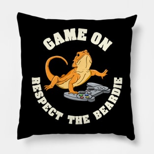 Bearded Dragon Headphones Video Game Pillow