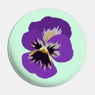 Pansy Flower Pin