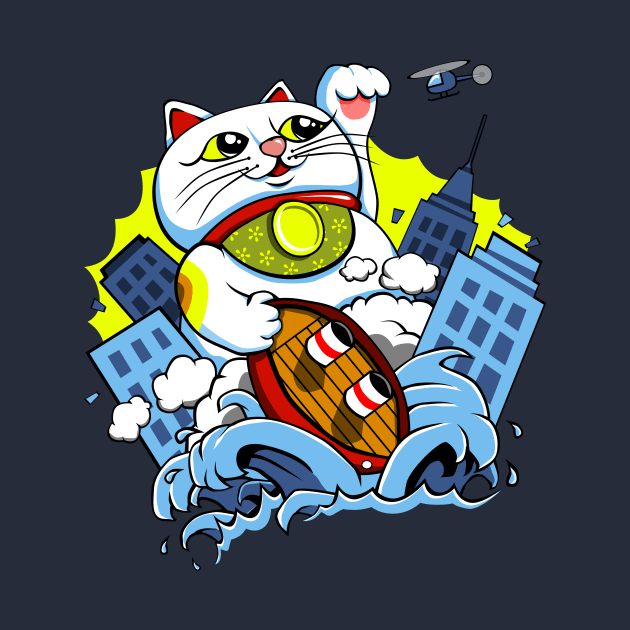 Maneki Nekozilla by 84Nerd