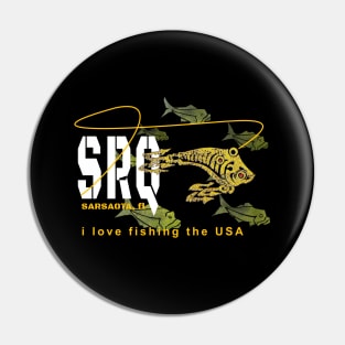 Sarasota/Bradenton, SRQ, I love fishing the USA Pin